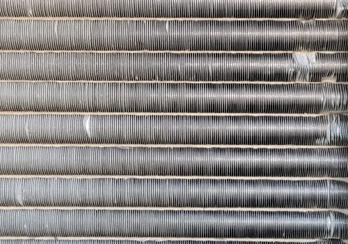 Aluminum fin tubes before close 2 Aluminum fin tubes before close 2